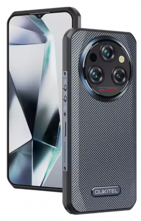 5G Okostelefonok - Oukitel WP35 Pro mobiltelefon, Szürke, 5G, 6,6" 2.4K, 36GB RAM (12GB + 24GB bővíthető), 512GB ROM, Android 14, MediaTek Dimensity 6300+, 64MP + 32MP, NFC, Face ID, 11000mAh, 33W, Dual SIM