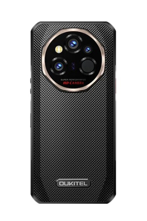Mobiltelefon Oukitel WP55 Ultra, fekete, 5G, 6.6" FHD+, 48GB RAM (16GB + 32GB bővített), 512GB ROM, 108 MP, Android 15, Dimensity 7025, hőkamera, NFC, 11000 mAh, 33W, DualSIM [1]