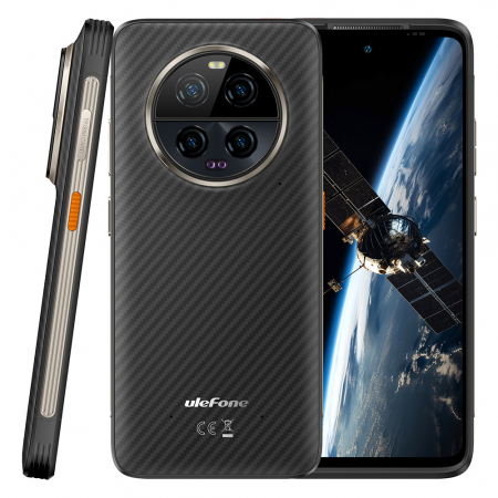 5G Okostelefonok - Ulefone Armor 23 Ultra 5G Mobiltelefon, Fekete, műholdas kommunikáció, 6,78" LCD FHD+ 120 Hz, 24 GB RAM (12 GB + 12 GB bővíthető), 512 GB ROM, Android 13, MediaTek MT6891, 64 MP Night Vision, 5280mAh, 120W