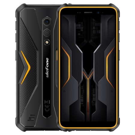 Ulefone mobiltelefonok - Ulefone Armor X12 Pro Mobiltelefon Narancssárga, 4G, IPS 5,45", 8GB RAM (4GB + 4GB bővíthető), 64 GB ROM, Android 13, MediaTek Helio G36, NFC, 4860 mAh, Dual SIM