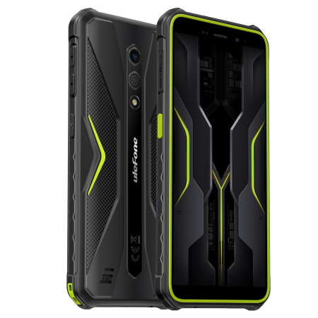Ulefone Armor X12 Pro Mobiltelefon Zöld, 4G, IPS 5,45", 8GB RAM (4GB + 4GB bővíthető), 64 GB ROM, Android 13, MediaTek Helio G36, NFC, 4860 mAh, Dual SIM