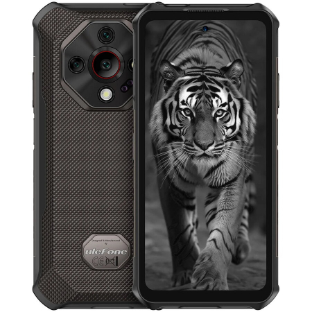 Tartós Telefonok - Mobiltelefon Ulefone Armor X16, Fekete, 4G, 5.65" LCD, 12GB RAM (6GB + 6GB bővíthető), 128GB ROM, Éjjellátó, 48MP + 16MP, Android 15, Helio G91, NFC, 10360mAh, 33W, Dual SIM