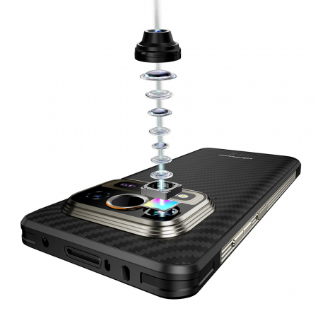 Mobiltelefon Ulefone Power Armor 25T Pro fekete, 5G, 6,78" IPS kijelző, 14GB RAM (8GB + 6GB bővíthető), 256GB ROM, 50MP + 64MP kettős kamera, hőkamera, Android 14, Dimensity 6300, Dual SIM [20]