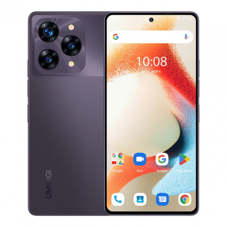 UMIDIGI mobiltelefonok - UMIDIGI A15 Pro mobiltelefon, Lila, 5G, 6.67'' FHD+ AMOLED, 24GB RAM (12GB+12GB), 256GB ROM, Android 13, MediaTek Dimensity 900, 108MP, NFC, Dual SIM, 5000mAh