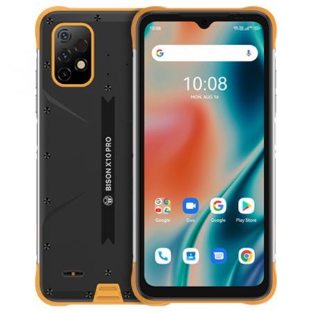 Mobiltelefon - Mobiltelefon UMIDIGI BISON X10 PRO Sárga, 4G, Non-kontakt hőmérő, 6.53", 4GB RAM, 128GB ROM, Android 11, OctaCore, 6150mAh, Dual SIM