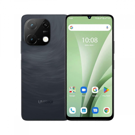 UMIDIGI mobiltelefonok - Mobiltelefon UMIDIGI G9C, Fekete, 4G, 6,75" 90 Hz, 12GB RAM (6 GB + 6 GB bővíthető), 128 GB ROM, Android 14, 50 MP Ultra-Clear AI kamera, 5000 mAh, Dual SIM