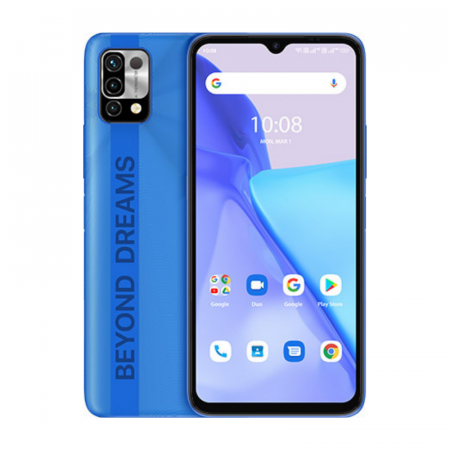 Mobiltelefon - Mobiltelefon UMIDIGI Power 5 Kék Zafír, 4G, 6,53", 4GB RAM, 128GB ROM, Android 11, Helio G25 OctaCore, Hőmérő érintkezés nélkül, 6150mAh, Dual SIM