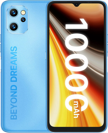 UMIDIGI mobiltelefonok - Telefon mobil UMIDIGI Power Max 7 Atlantic Blue, 4G, 6.7", 6GB RAM, 128GB ROM, Android 11, Unisoc T610, Bluetooth 5.0, Dual SIM, 10000mAh