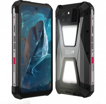 Mobiltelefon Unihertz 8849 Tank Shark, 5G, 6,79" 2.4K FHD+ 120Hz, 24GB RAM (12GB + 12GB bővíthető), 256GB ROM, Android 14, 64MP éjjellátó, 15600mAh, Dual SIM [4]