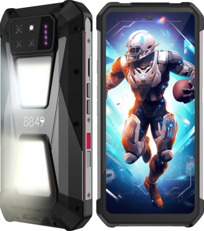 Mobiltelefon Unihertz 8849 Tank Shark, 5G, 6,79" 2.4K FHD+ 120Hz, 24GB RAM (12GB + 12GB bővíthető), 256GB ROM, Android 14, 64MP éjjellátó, 15600mAh, Dual SIM [6]