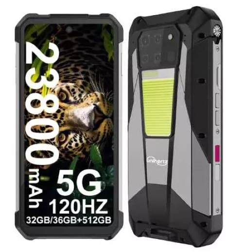 Mobiltelefon Unihertz Tank 3 Pro, 5G, Videó projektor 100 Lumen, 6,79" FHD+ 120Hz, Kamera 200mpx, Night Vision, 36GB RAM (18GB + 18GB bővíthető), 512GB ROM, Android 13, Méret 82800mAh 23800mAh [8]