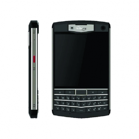 Mobiltelefon Unihertz Titan Fekete, 4G, 4,6", 6GB RAM, 128GB ROM, Android 10, Helio P60 Octa-Core, NFC, 6000 mAh, QWERTY billentyűzet, DualSIM [1]