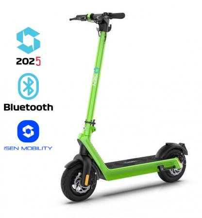 Összecsukható Elektromos Roller Csomag iSEN X9 Plus 2025 Zöld, Alkalmazás, Bluetooth, 850W, akár 130 km hatótáv, akár 40 km/h sebesség, kivehető 15.6Ah akkumulátor + 1 további X9 Plus 36V akkumulátor [2]