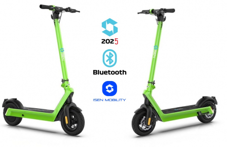 Összecsukható Elektromos Roller Csomag iSEN X9 Plus 2025 Zöld, Alkalmazás, Bluetooth, 850W, akár 130 km hatótáv, akár 40 km/h sebesség, kivehető 15.6Ah akkumulátor + 1 további X9 Plus 36V akkumulátor [3]