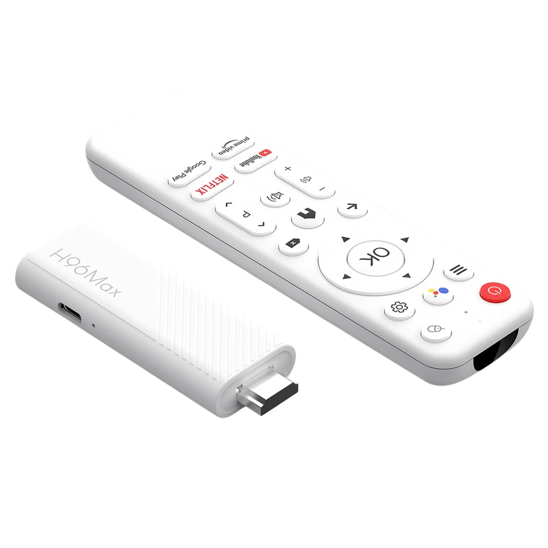 iSEN - TV Stick iSEN H96Max H313, Android 14, 4K, Hangvezérlés, Többszörös képernyő, HDR10, 2GB RAM, 16GB ROM, Quad Core ARM Cortex A53, Bluetooth 5.0, WiFi, OK Google!