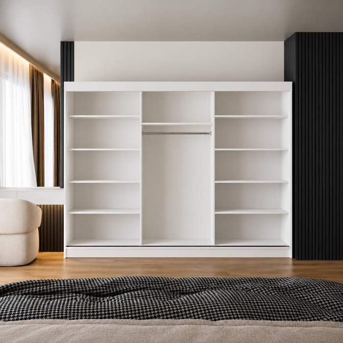 Dressing Marissa cu 3 uși glisante și oglindă [7]
