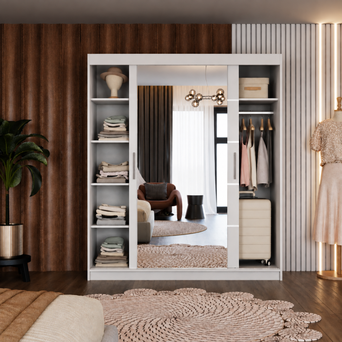 Dressing Sebastian cu 2 uși glisante și oglindă [7]