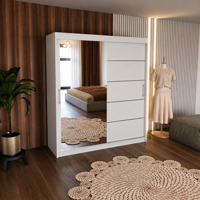 Dressing Sebastian cu 2 uși glisante și oglindă [3]