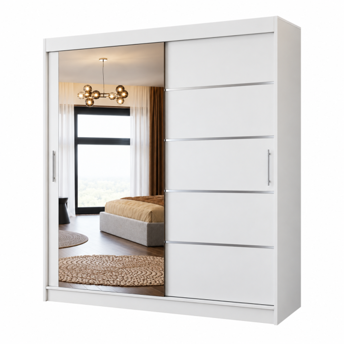 Dressing Sebastian cu 2 uși glisante și oglindă [10]