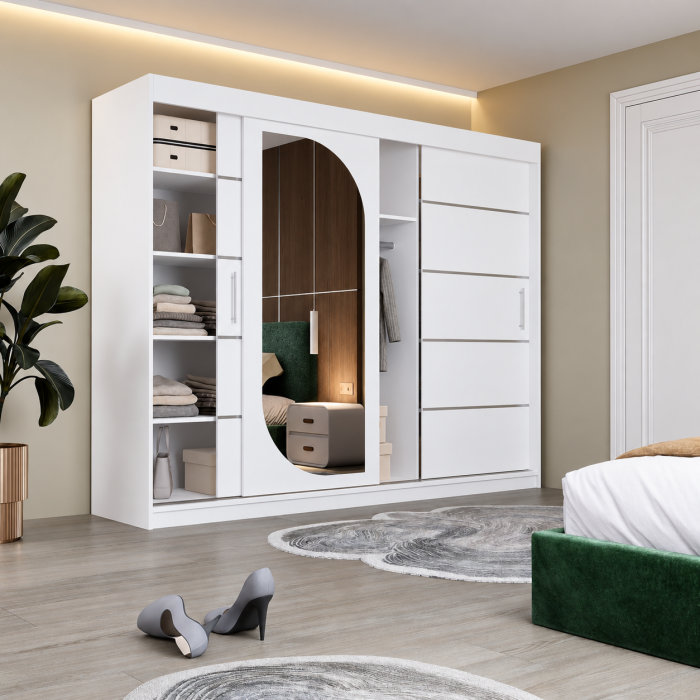 Dressing Alkam cu 3 uși glisante și oglindă [2]
