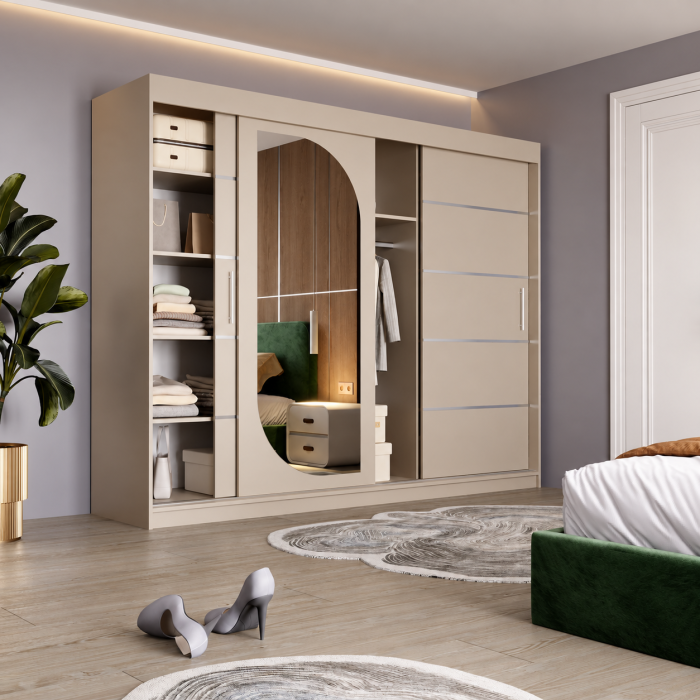 Dressing Alkam cu 3 uși glisante și oglindă [4]