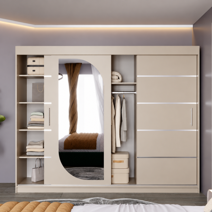 Dressing Alkam cu 3 uși glisante și oglindă [5]