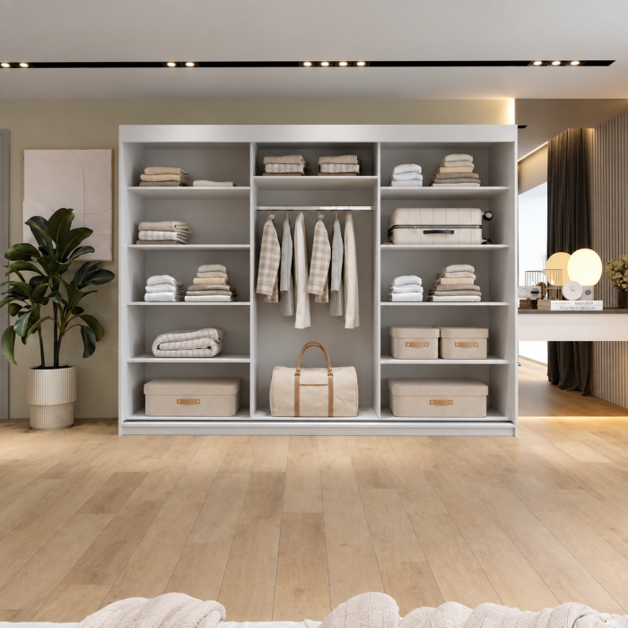Dressing Siena 3 uși cu oglindă 250x200x60 cm [6]