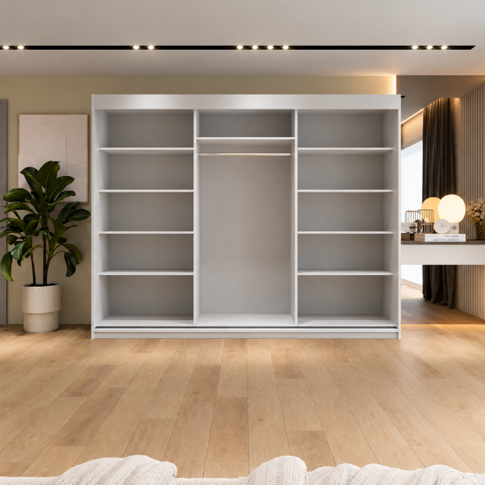 Dressing Siena 3 uși cu oglindă 250x200x60 cm [11]