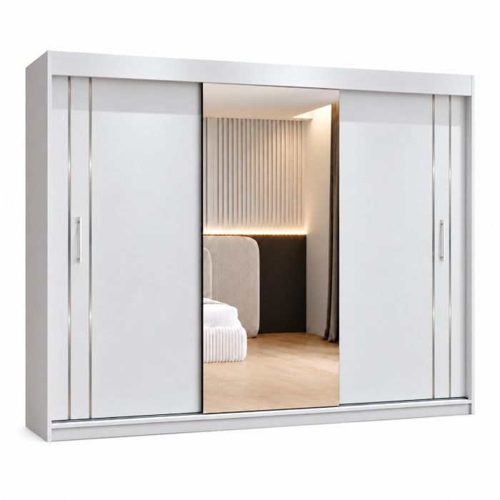 Dressing Siena 3 uși cu oglindă 250x200x60 cm [8]