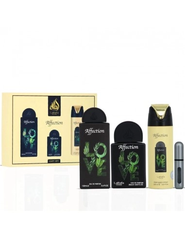 SETURI - Lattafa Pride Affection Giftset Eau De Parfum 100ml + 20ml + Deodorant 200ml Unisex Fragnance