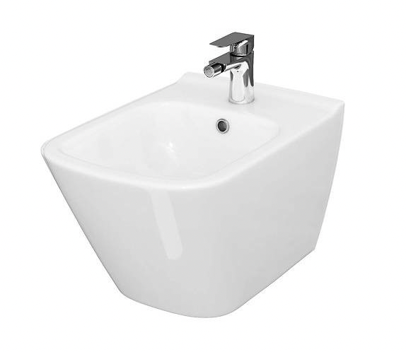Bideu suspendat DUXU Lex – Alb, rectangular [2]