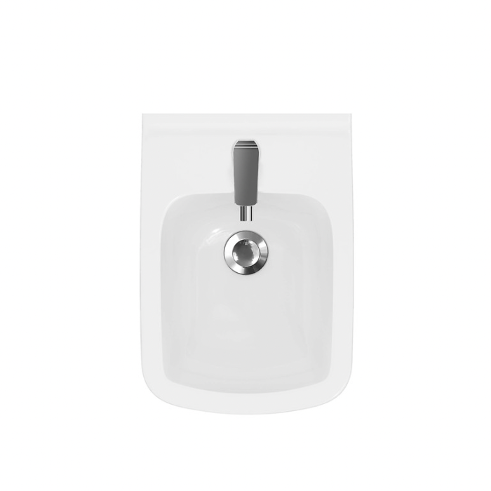 Bideu suspendat DUXU Lex – Alb, rectangular [3]