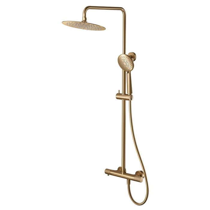 Coloana de dus cu baterie termostatica DUXU ProGold auriu periat [3]
