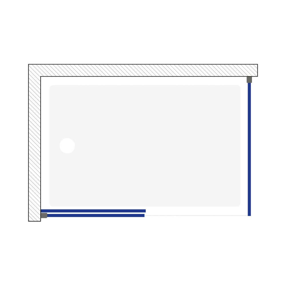 Cabina de dus negru mat Duxu Azul cu usa glisanta | DUXU Concept [3]