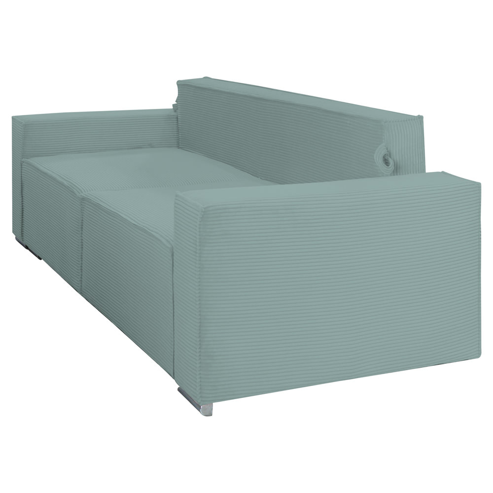 Canapea extensibila Lincoln, din catifea raiata cu lada de depozitare, 230x100x82 cm [3]
