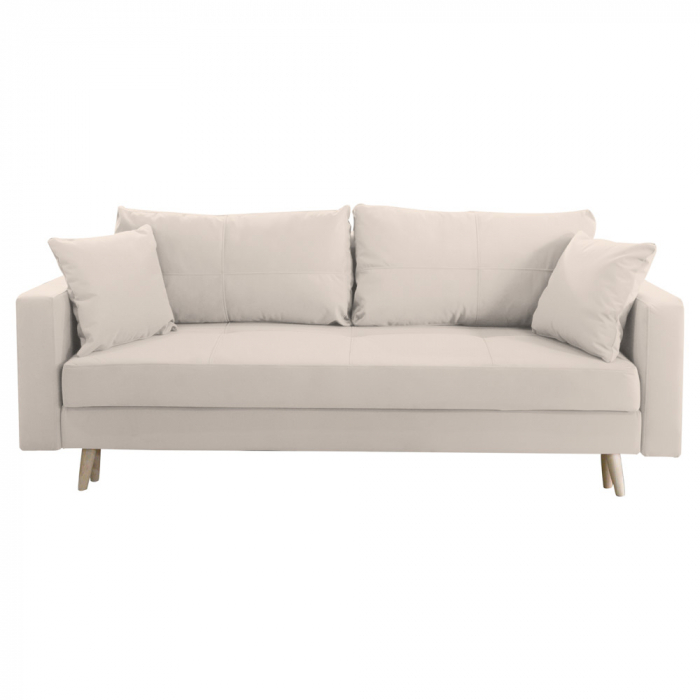 Canapea extensibila Sofia, din catifea cu lada de depozitare, 220x90x80 cm [2]