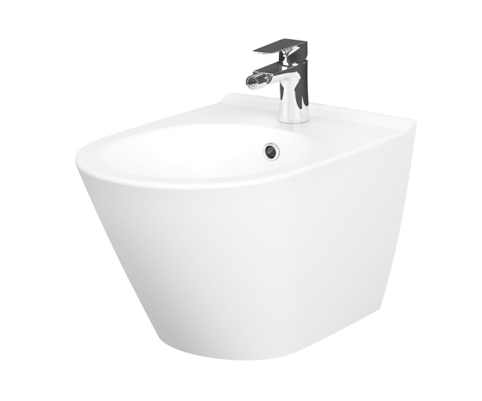 Bideu suspendat DUXU Soft – Design oval, alb [2]