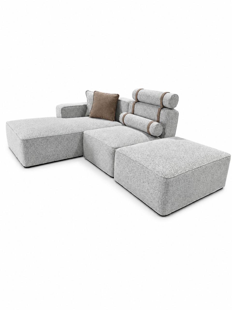 Coltar modular Puente, 277 x 180 cm, stofa gri [4]