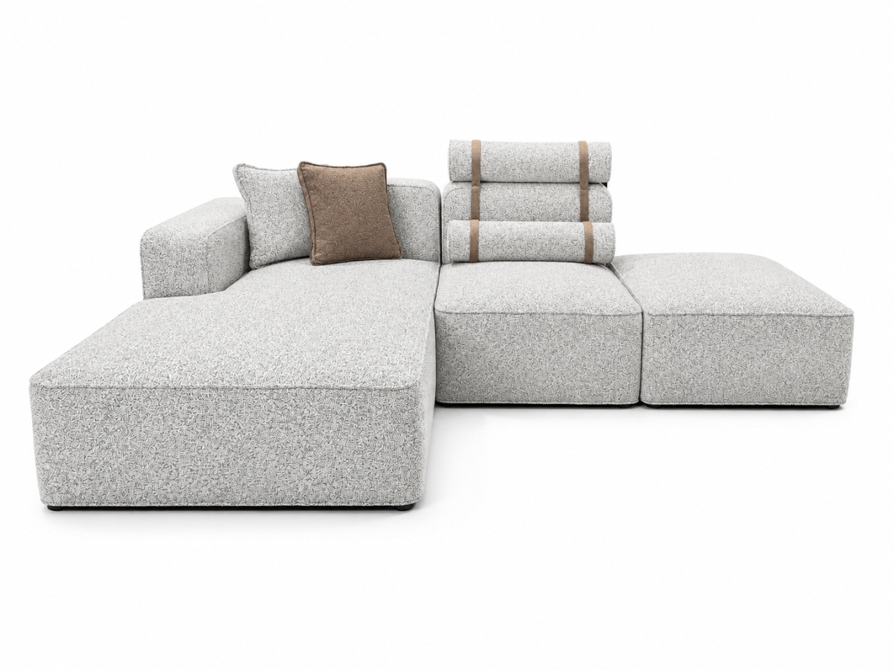 Coltar modular Puente, 277 x 180 cm, stofa gri [3]