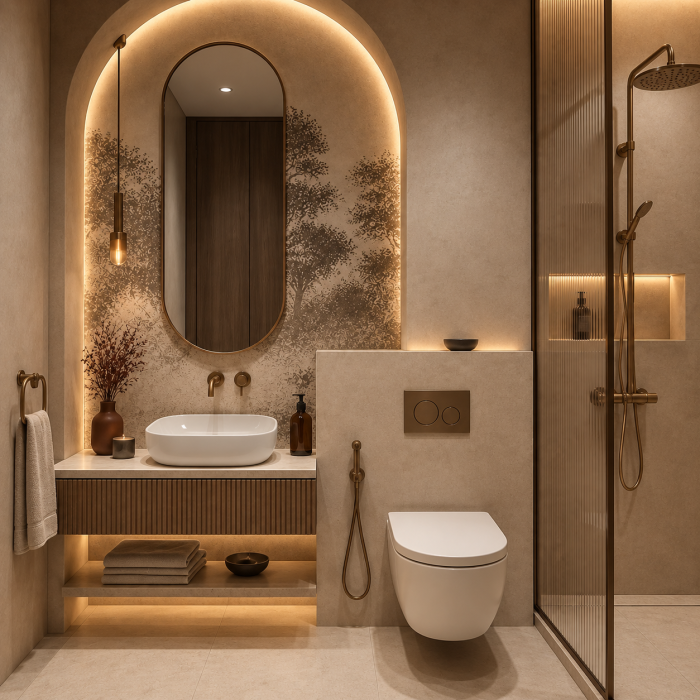 Lavoar ceramic pe blat Duxu Den Alb 51x41 cm lucios [2]