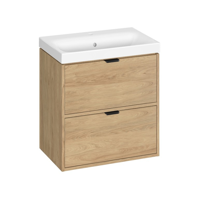 Mobilier de baie suspendat nuc Duxu Darya cu lavoar ceramic [2]
