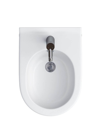 Bideu suspendat DUXU Vortex – Alb, design rotunjit [1]