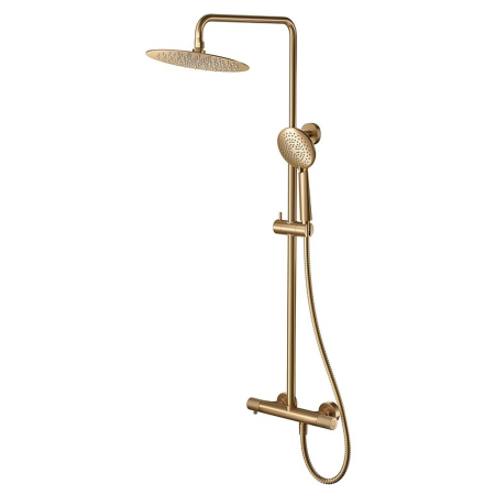 Coloana de dus cu baterie termostatica DUXU ProGold auriu periat [2]