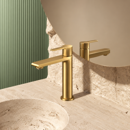 Baterie lavoar Duxu Kari– Gold Brushed