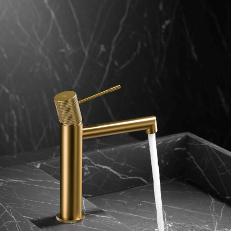 Baterii si accesorii sanitare - Baterie pentru lavoar DUXU ProGold cupru periat