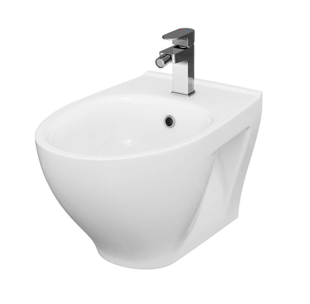 Bideu suspendat DUXU Rem – Alb, design oval [1]