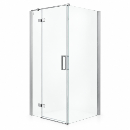 Cabina de dus pe colt Duxu Star crom orientare stanga [1]