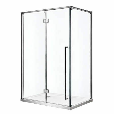 Cabina de dus cu profiluri crom lucios si sticla securizata [1]