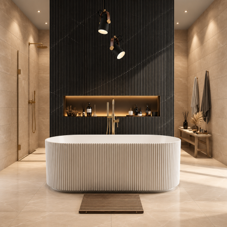 Căzi freestanding și back to wall - Cada freestanding din acril sanitar Duxu Grace