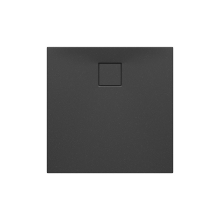 Paravane si Cabine de dus - Cadita de dus Duxu Slim neagra cu sifon inclus
